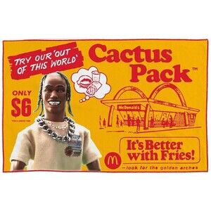 Travis Scott x McDonald’s Cactus Pack Vintage Blanket